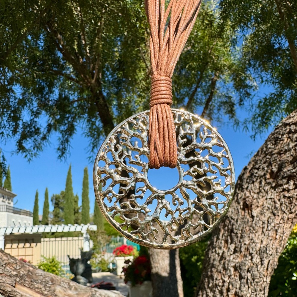 Vintage gold-toned tribal necklace